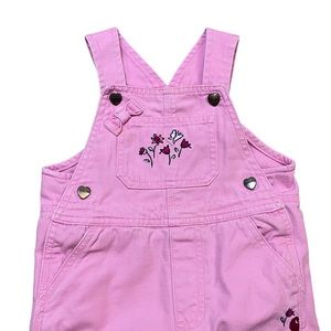 Girls 18 Months Pink Carhartt Overalls Snap Buttons